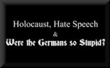 Holocaust, Hate Speech & Were the Germans so Stupid?
